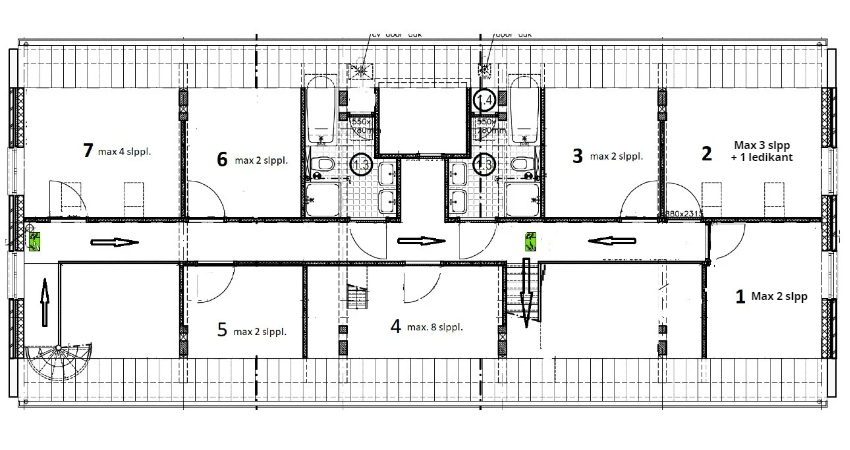 plattegrond 1e verdieping